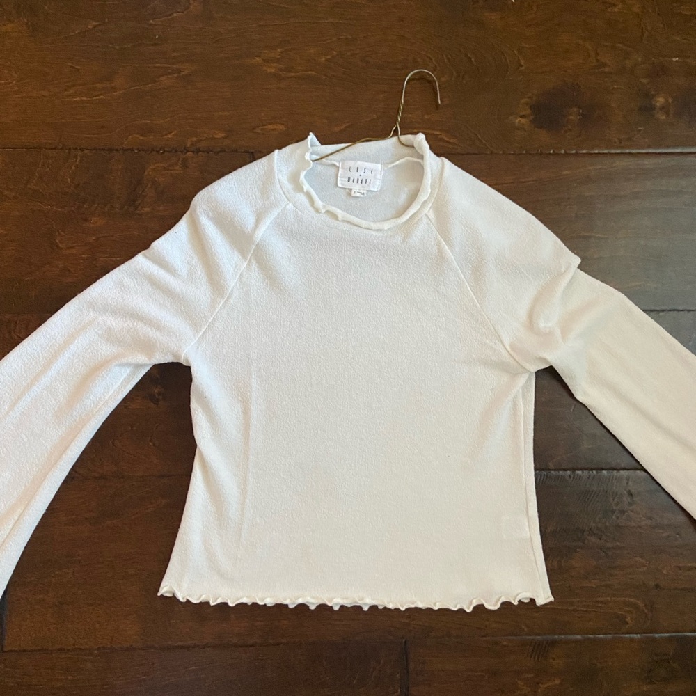 Cream long sleeve top. Size small.